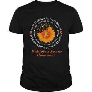 Flower And Cancer Awareness Multiple Sclerosis Awareness Shirt
